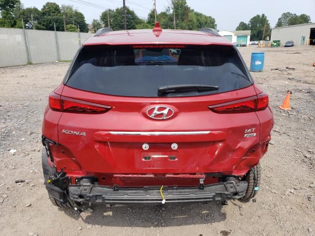 KM8K3CA50MU618845 - 2021 HYUNDAI KONA LIMITED RED photo 6