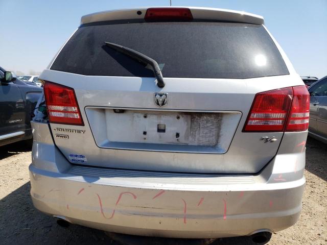 3D4GH67V09T242687 - 2009 DODGE JOURNEY R/T SILVER photo 6