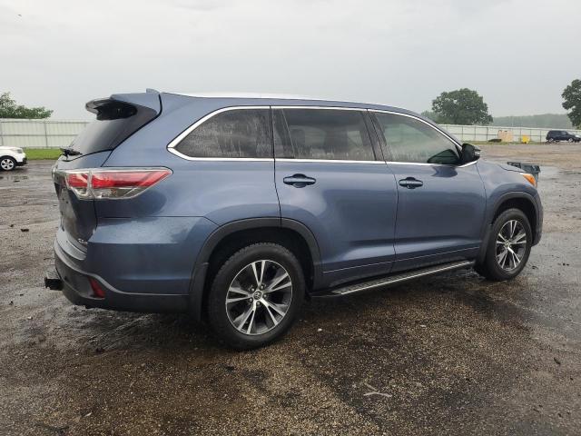 5TDJKRFH1GS506296 - 2016 TOYOTA HIGHLANDER XLE Azul foto 3