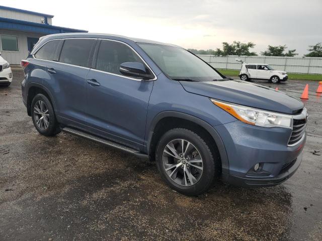5TDJKRFH1GS506296 - 2016 TOYOTA HIGHLANDER XLE Azul foto 4