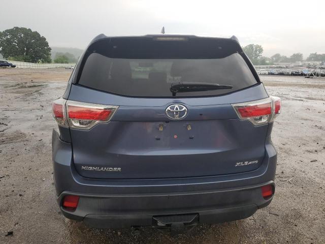 5TDJKRFH1GS506296 - 2016 TOYOTA HIGHLANDER XLE Azul foto 6