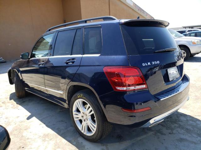 WDCGG8JBXDG024791 - 2013 MERCEDES-BENZ GLK 350 4MATIC BLUE photo 2