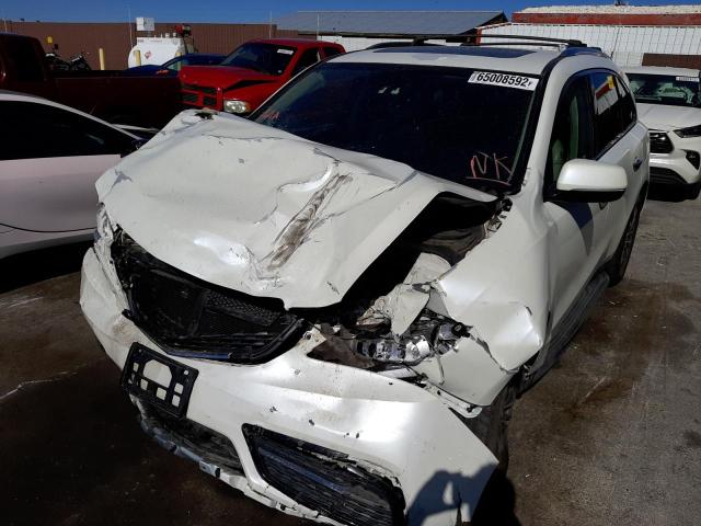 5FRYD4H42FB005862 - 2015 ACURA MDX TECHNOLOGY WHITE photo 2