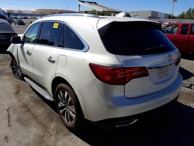 5FRYD4H42FB005862 - 2015 ACURA MDX TECHNOLOGY 白色 照片 3