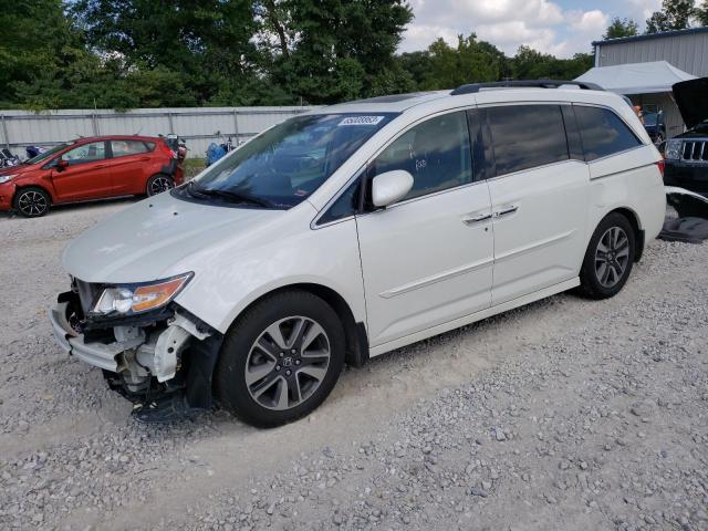 5FNRL5H95EB127866 - 2014 HONDA ODYSSEY TOURING WHITE photo 1