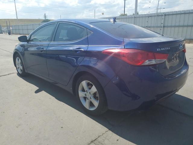 KMHDH4AE5DU813498 - 2013 HYUNDAI ELANTRA GLS BLUE photo 2