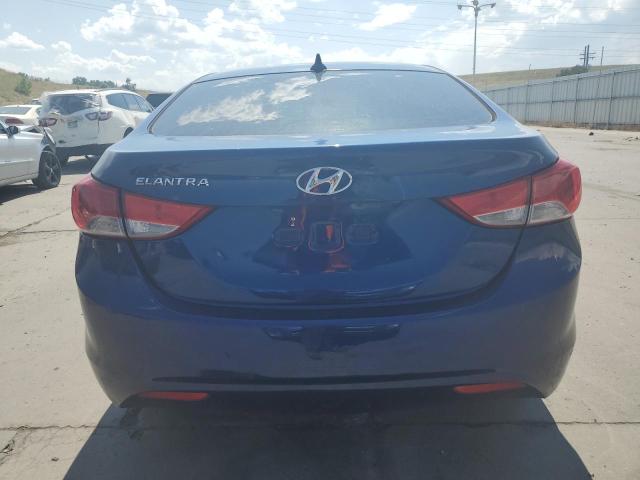 KMHDH4AE5DU813498 - 2013 HYUNDAI ELANTRA GLS BLUE photo 6