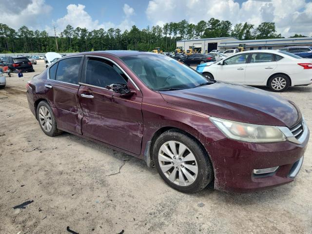 1HGCR2F80DA213642 - 2013 HONDA ACCORD EXL მუქწითელი ფოტო 4