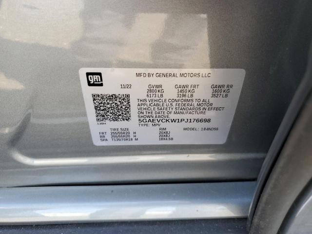 5GAEVCKW1PJ176698 - 2023 BUICK ENCLAVE AVENIR GRAY photo 13