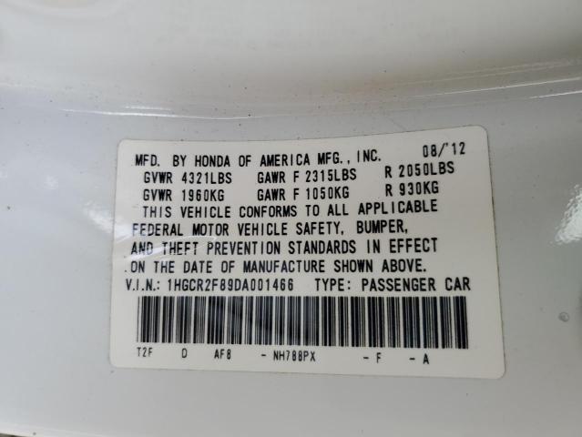 1HGCR2F89DA001466 - 2013 HONDA ACCORD EXL Weiß Foto 25