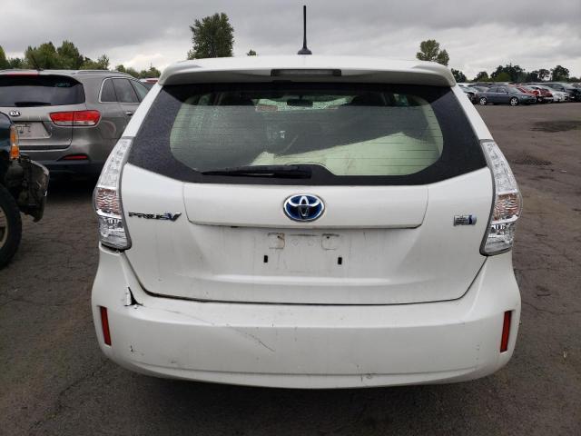 JTDZN3EU0D3278312 - 2013 TOYOTA PRIUS V WHITE photo 6