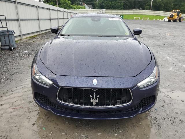 ZAM57RTL4H1223767 - 2017 MASERATI GHIBLI S BLUE photo 5