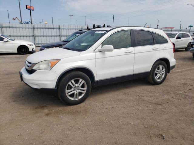 JHLRE4H75AC009197 - 2010 HONDA CR-V EXL WHITE photo 1