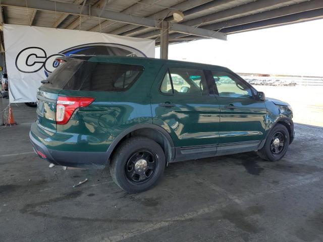 1FM5K8AR6EGB45419 - 2014 FORD EXPLORER POLICE INTERCEPTOR GREEN photo 3
