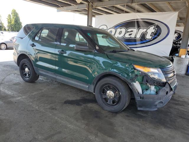 1FM5K8AR6EGB45419 - 2014 FORD EXPLORER POLICE INTERCEPTOR GREEN photo 4