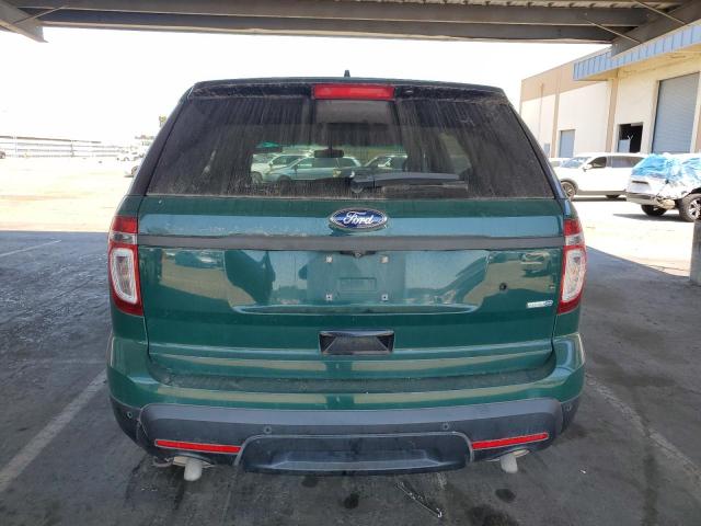 1FM5K8AR6EGB45419 - 2014 FORD EXPLORER POLICE INTERCEPTOR GREEN photo 6