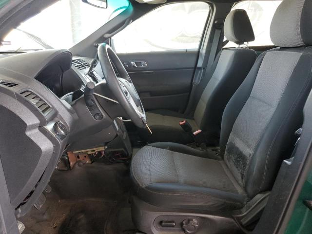 1FM5K8AR6EGB45419 - 2014 FORD EXPLORER POLICE INTERCEPTOR GREEN photo 7