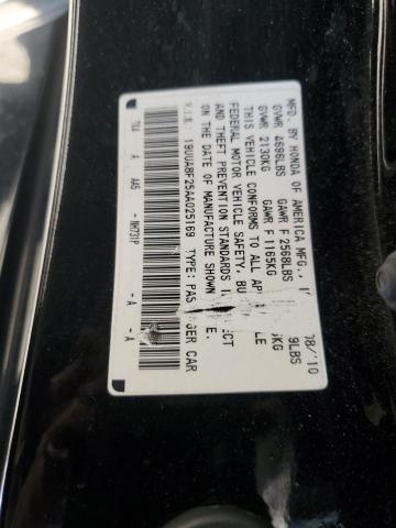 19UUA8F25AA025169 - 2010 ACURA TL BLACK photo 12