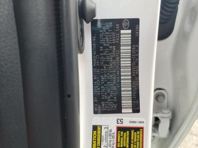 4T1K61AK2PU098752 - 2023 TOYOTA CAMRY XSE თეთრი ფოტო 12