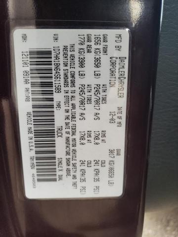 1D7HA18N64S611589 - 2004 DODGE RAM 1500 ST MAROON photo 12