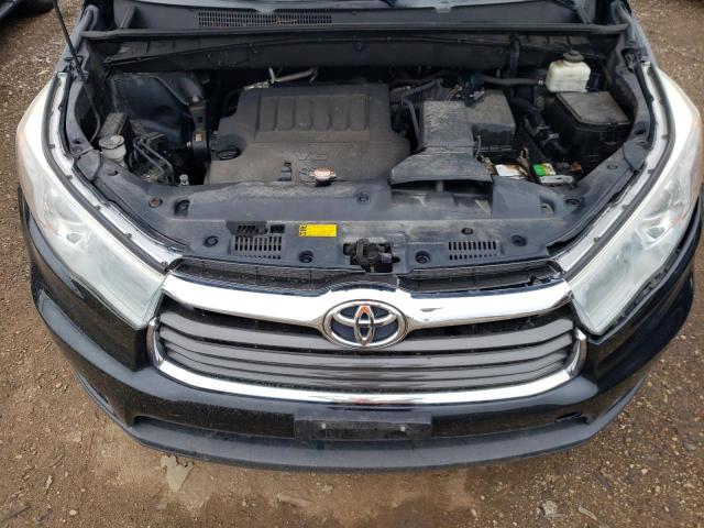 5TDJKRFH9GS337175 - 2016 TOYOTA HIGHLANDER XLE BLACK photo 12
