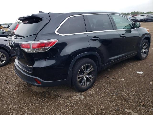 5TDJKRFH9GS337175 - 2016 TOYOTA HIGHLANDER XLE BLACK photo 3