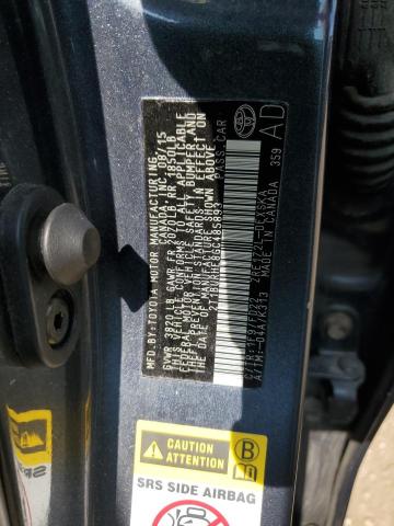 2T1BURHE8GC485893 - 2016 TOYOTA COROLLA L 蓝色 照片 12