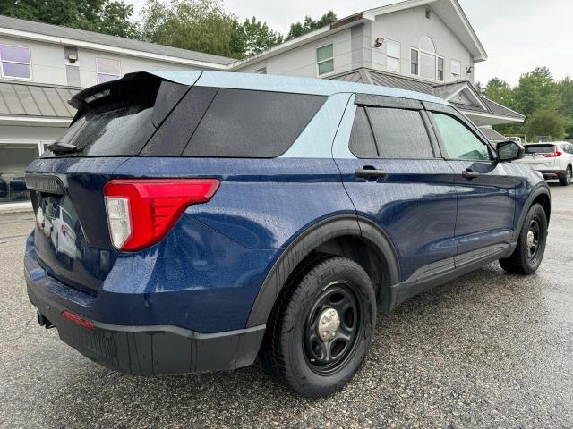 1FM5K8AB8MGA19015 - 2021 FORD EXPLORER POLICE INTERCEPTOR 蓝色 照片 4