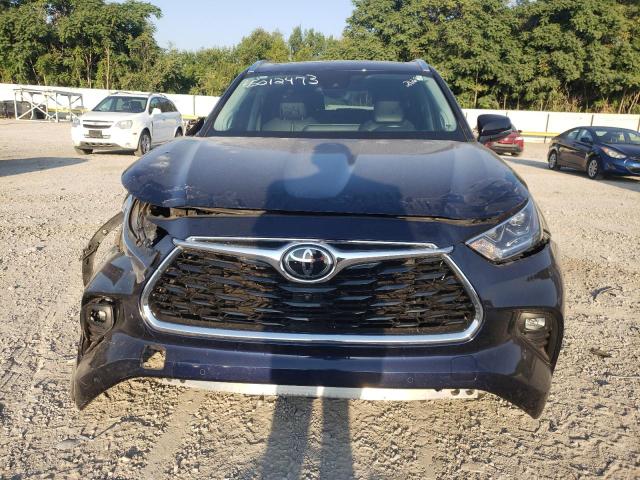 5TDFZRBH1LS042668 - 2020 TOYOTA HIGHLANDER PLATINUM BLUE photo 5