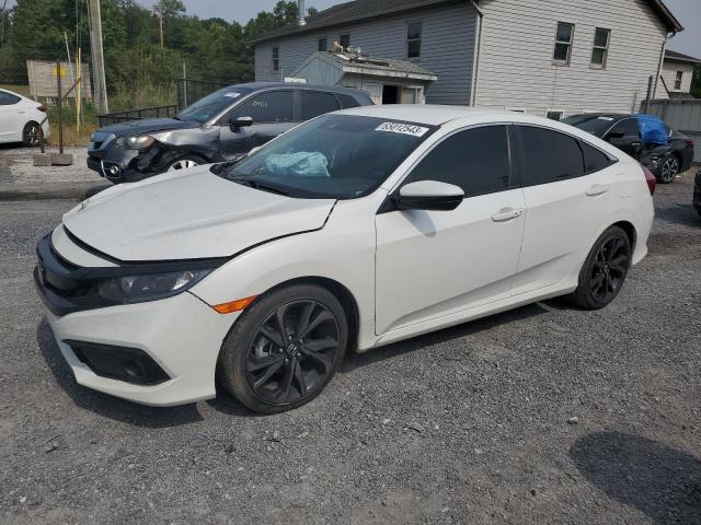 2HGFC2F84LH537630 - 2020 HONDA CIVIC SPORT WHITE photo 1