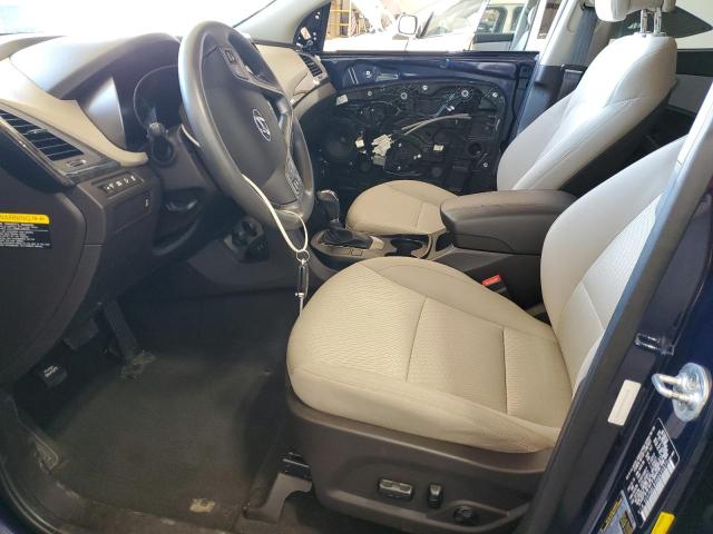 5XYZUDLB3HG435973 - 2017 HYUNDAI SANTA FE S BLUE photo 7