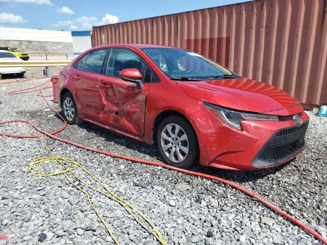 5YFEPMAE2MP211442 - 2021 TOYOTA COROLLA LE RED photo 4
