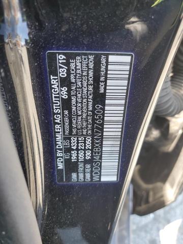 WDDSJ4EBXKN776509 - 2019 MERCEDES-BENZ CLA 250 黑色 照片 12