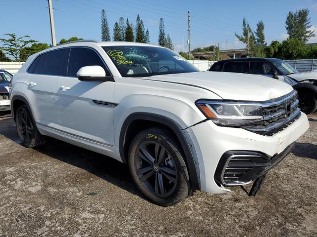 1V2SE2CA4NC210972 - 2022 VOLKSWAGEN ATLAS CROS SEL R-LINE WHITE photo 4