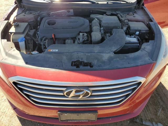 5NPE24AF5FH221468 - 2015 HYUNDAI SONATA SE RED photo 11