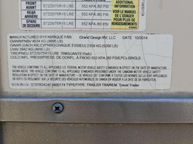 573TR3424F3400174 - 2015 GRAN REFLECTION 白色 照片 10