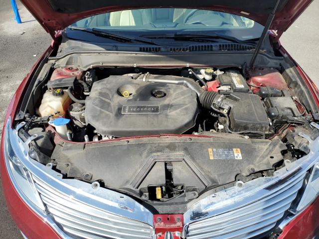 3LN6L2G95DR813174 - 2013 LINCOLN MKZ RED photo 11