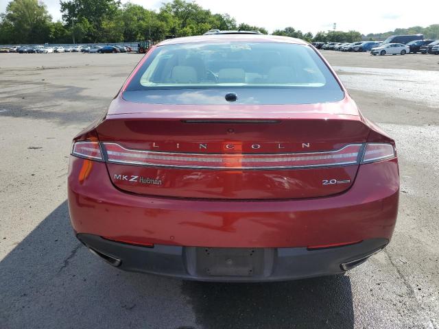 3LN6L2G95DR813174 - 2013 LINCOLN MKZ RED photo 6
