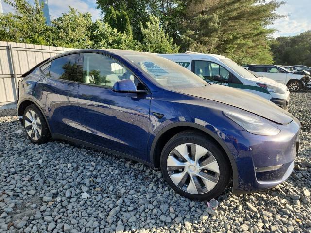 5YJYGDEE9MF062417 - 2021 TESLA MODEL Y BLUE photo 4