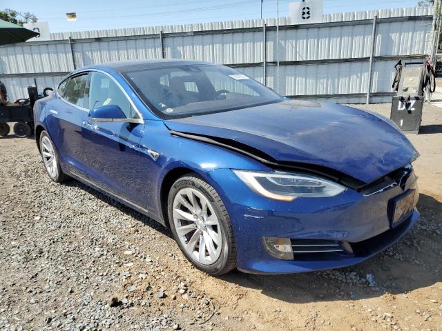 5YJSA1E1XGF143840 - 2016 TESLA MODEL S ლურჯი ფოტო 4