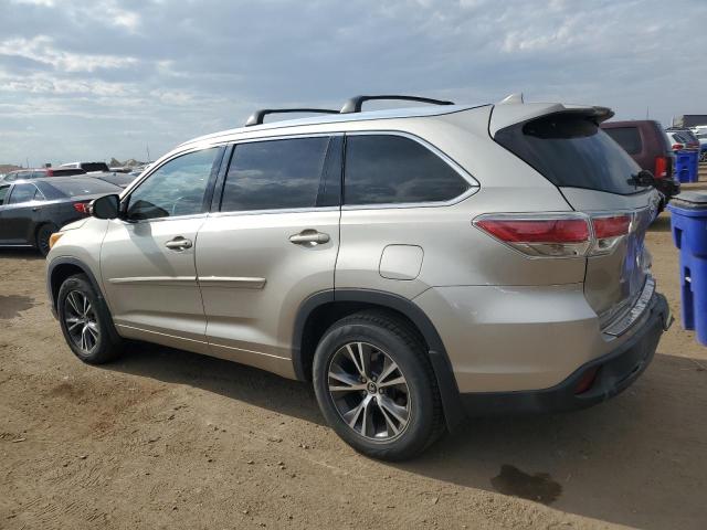 5TDJKRFH4GS343417 - 2016 TOYOTA HIGHLANDER XLE TAN photo 2