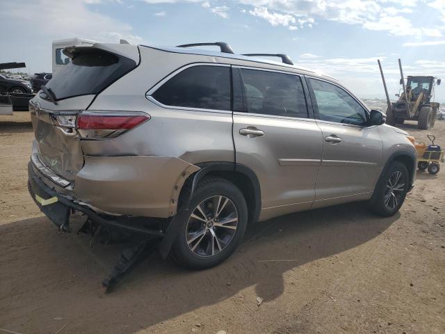 5TDJKRFH4GS343417 - 2016 TOYOTA HIGHLANDER XLE TAN photo 3
