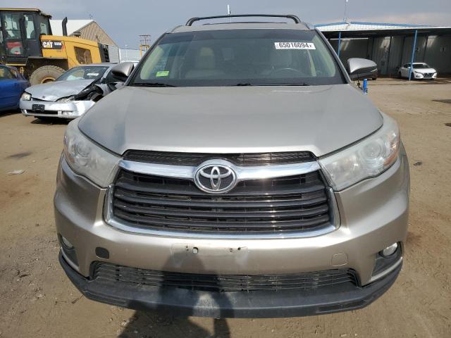 5TDJKRFH4GS343417 - 2016 TOYOTA HIGHLANDER XLE TAN photo 5