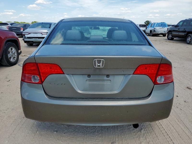 JHMFA16507S009021 - 2007 HONDA CIVIC LX GRAY photo 6