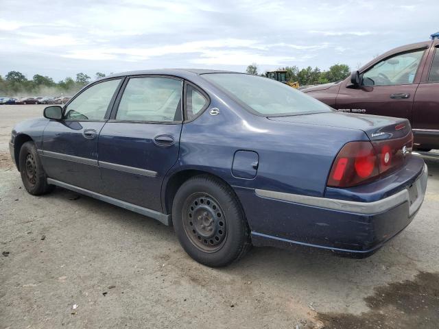 2G1WF52EX29331586 - 2002 CHEVROLET IMPALA BLUE photo 2