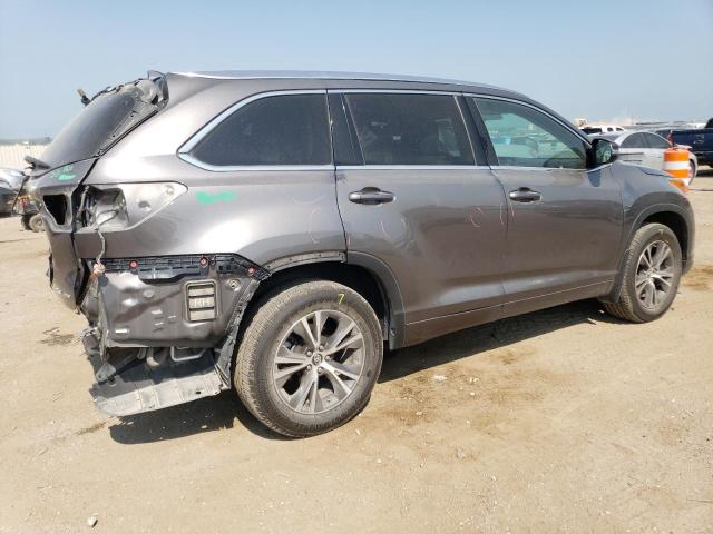 5TDJKRFH1GS500403 - 2016 TOYOTA HIGHLANDER XLE Boz foto 3