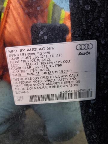 WA1DGAFE4DD003384 - 2013 AUDI Q7 PRESTIGE 石墨色 照片 14