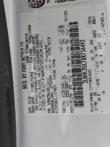 3LNHL2GC7BR756493 - 2011 LINCOLN MKZ WHITE photo 12