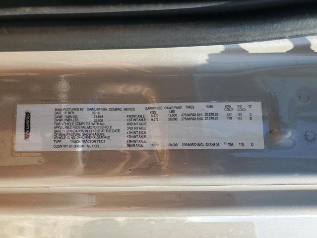 3AKJHHDRXLSLM5430 - 2020 FREIGHTLINER CASCADIA 1 GRAY photo 10