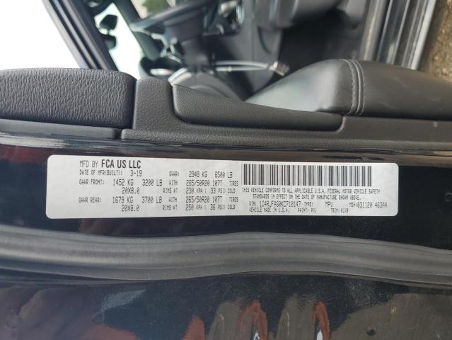 1C4RJFAG0KC710147 - 2019 JEEP GRAND CHER LAREDO შავი ფოტო 14